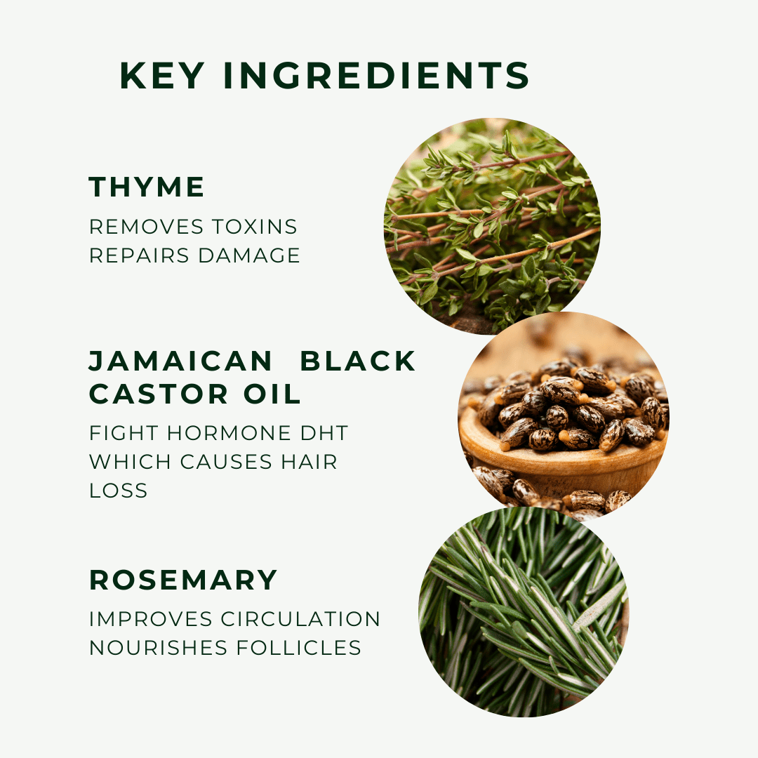Organic Jamaican Black Castor Oil w/Rosemary & Thyme - ALittlePeace