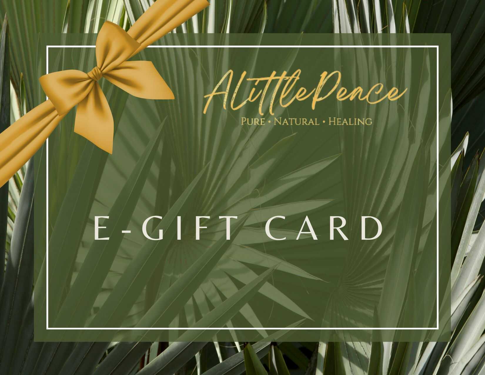 E-Gift Card $25 Value | A Token of Appreciation - ALittlePeace