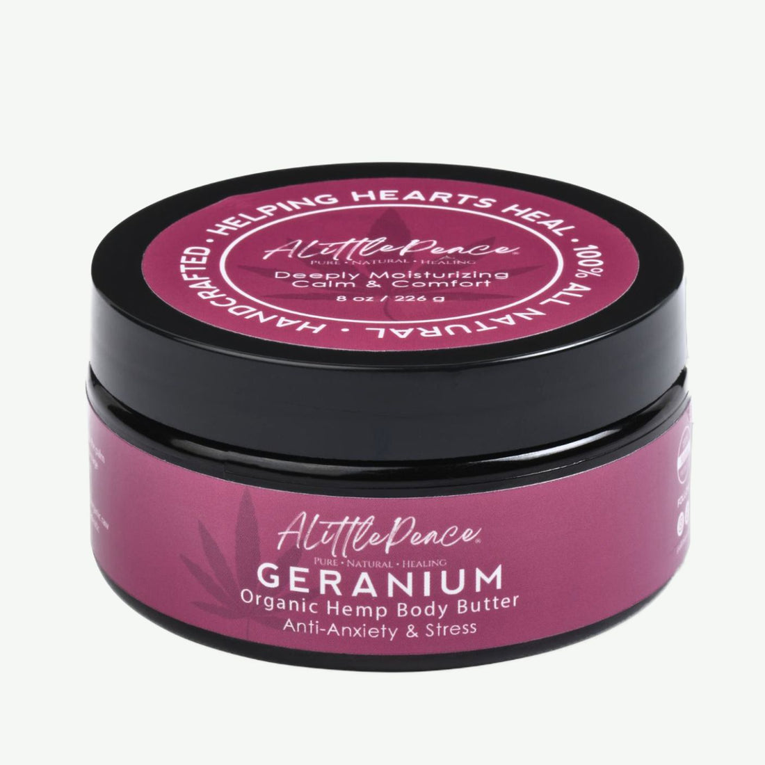 Anti-Anxiety &amp; Stress | Hemp Body Butter w/Geranium 8oz
