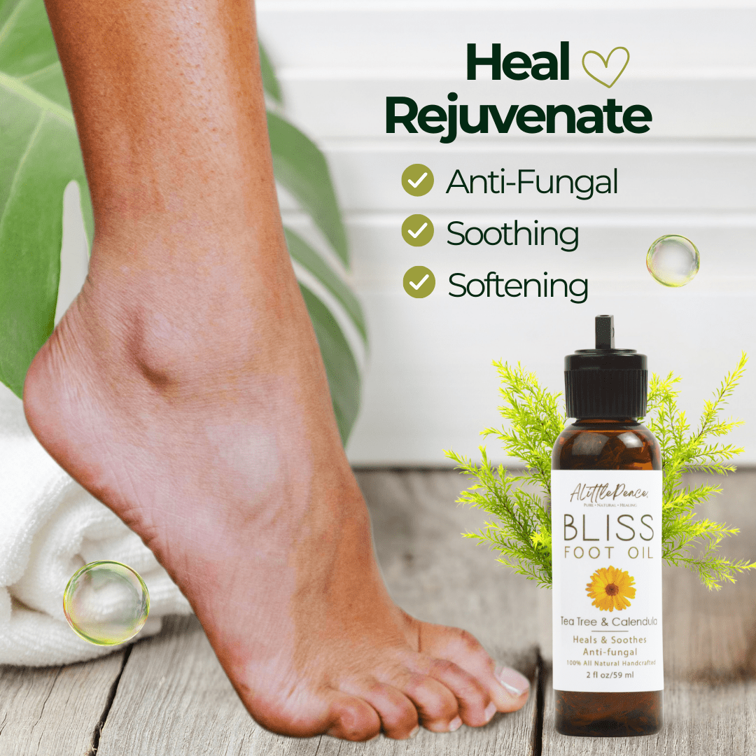 Bliss Foot Oil w/Tea Tree &amp; Calendula - ALittlePeace 