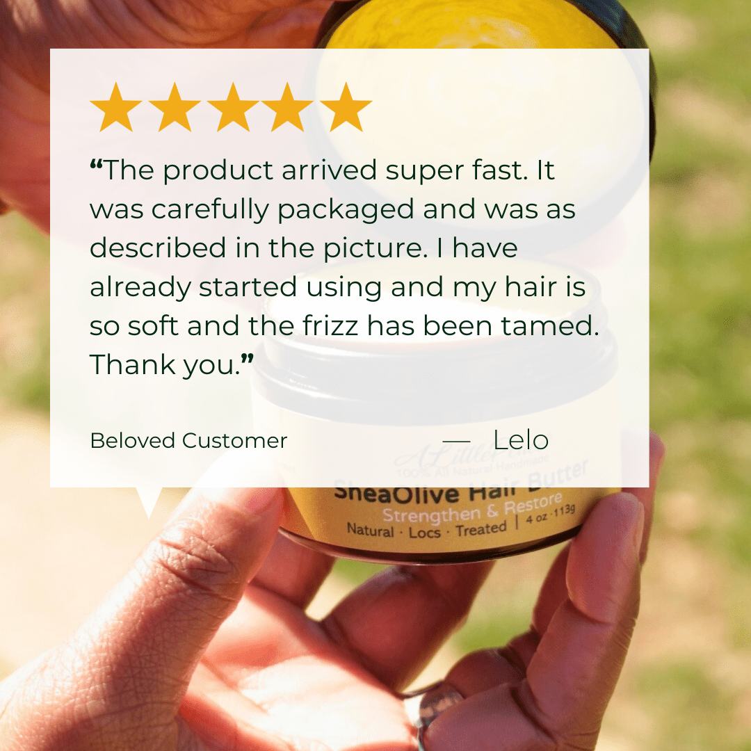 SheaOlive Hair Butter w/Spearmint & Cedarwood - ALittlePeace