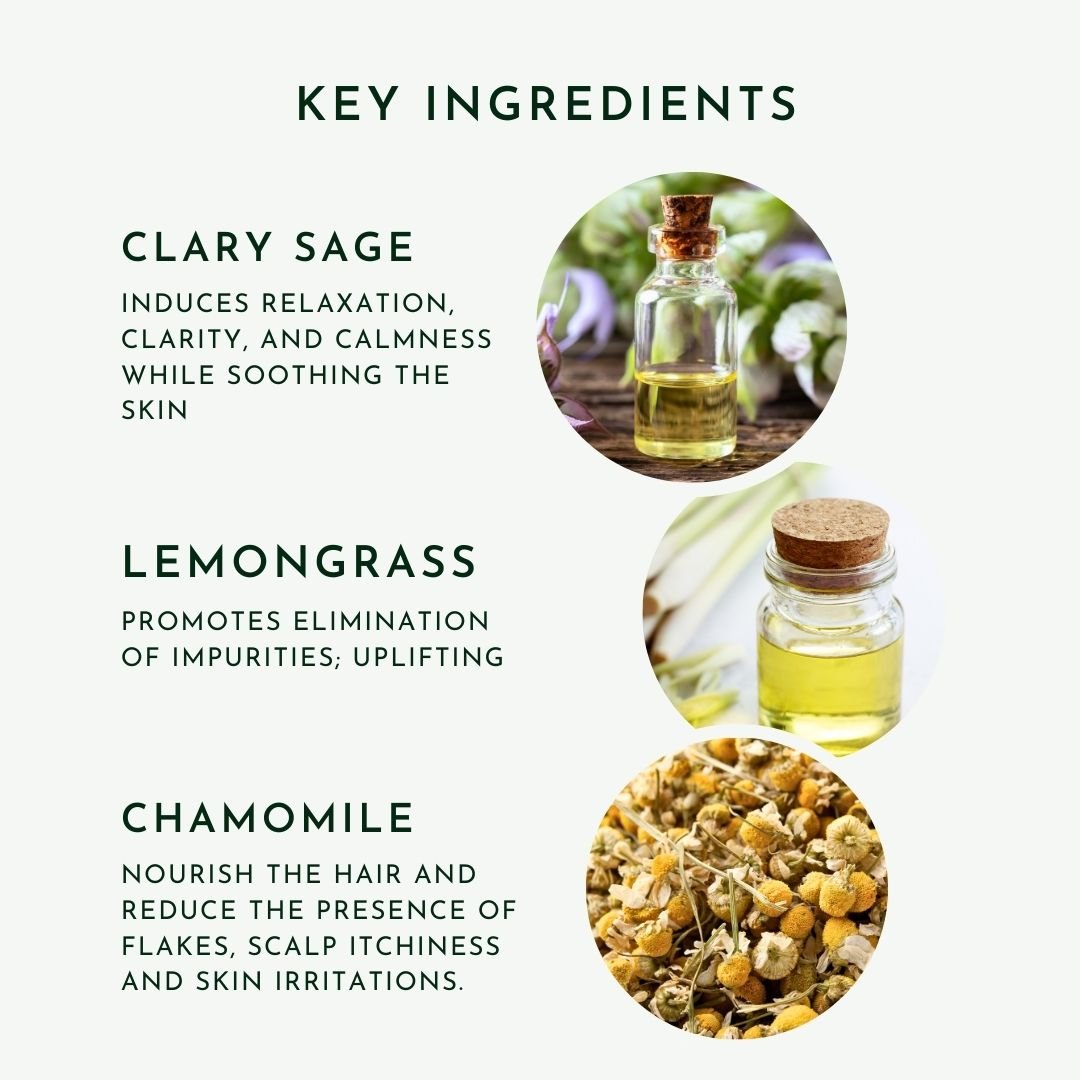 Olive Chamomile Hair &amp; Beard Oil w/Clary Sage 4oz - ALittlePeace
